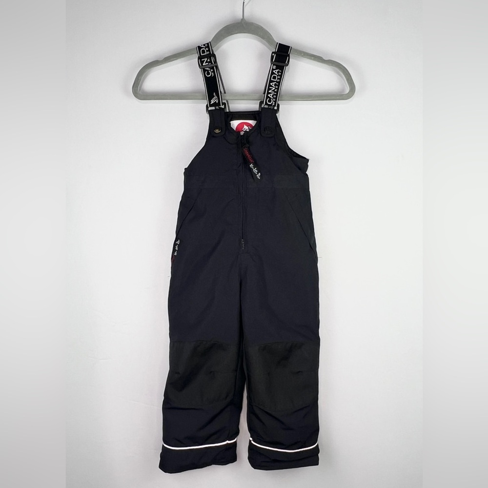 Canada Weather Gear Kids' Black Snow Bib Pants Overall Unisex Size 3T